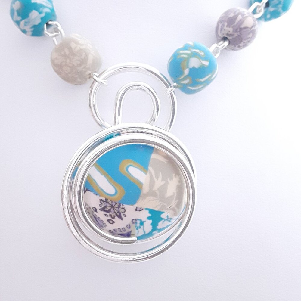 HOST PICK!! NEW blue Viva Bead necklace - Picture 2 of 11